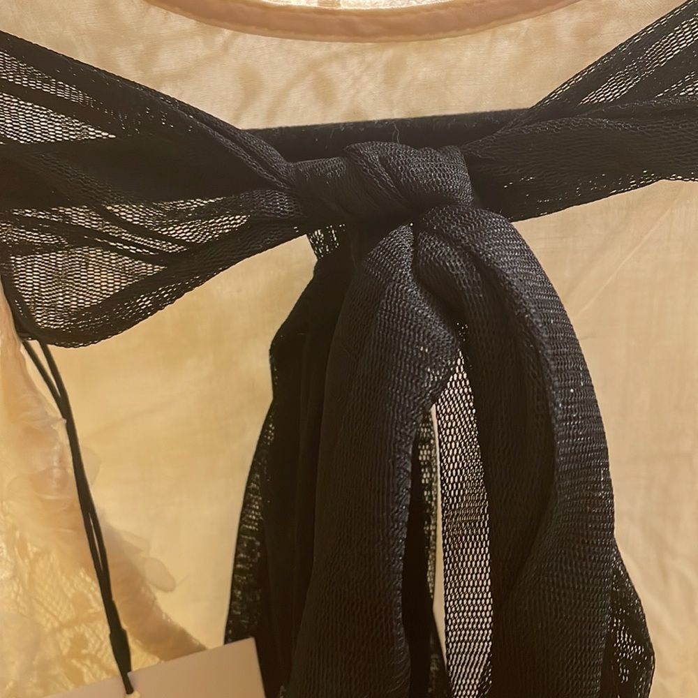 NWT Zara Organza Lace Shirt - Picture 10 of 11